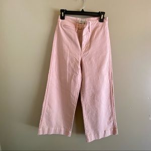Madewell Pale Pink Wide Leg Pants
